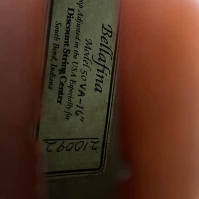 Bellafina 50 16” Viola, 90’s; with case etc. image 11