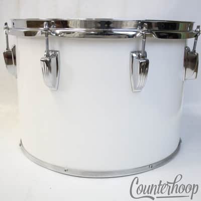 *Ludwig 14x10"White Cortex Concert Tom Drum Vintage 80s USA Blue/Olive 6Ply Clip image 3