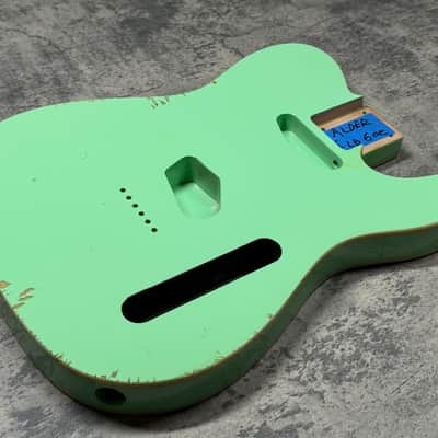 Real Life Relics Tele® Telecaster® Body Double Bound Aged Surf Green image 3