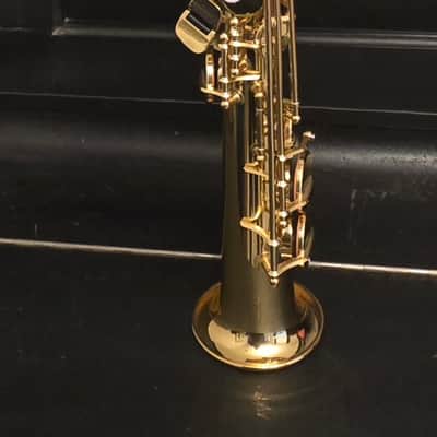 Yamaha YSS-475 Professional Soprano Saxophone – Japan – Gold Lacquer w/ Original Case image 4