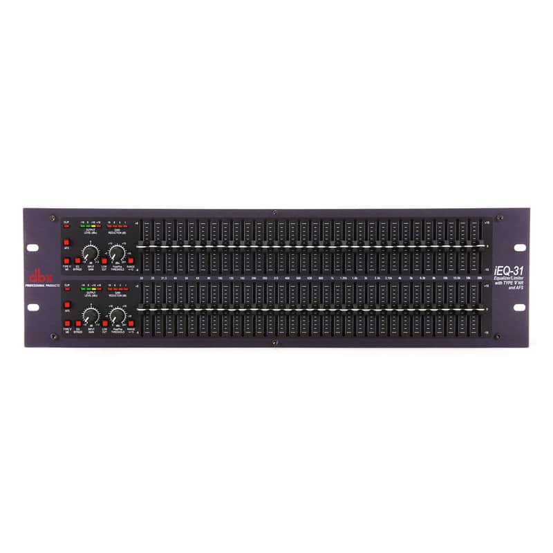 dbx iEQ31 Dual Channel 31-Band EQ/Limiter w/ Type V Noise Reduction & AFS Advanced Feedback Suppression image 1