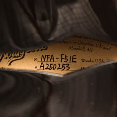 Northfield NFA-F5IE Carved Top Mandolin (2025), ser. #A250253, black tolex hard shell case. image 15