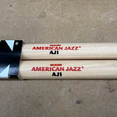 Vic Firth American Jazz AJ1 Hickory Drumsticks – Brand New Pair image 2