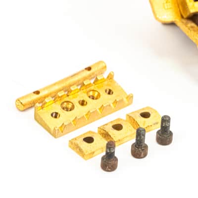 Vintage Floyd Rose Original Series Tremolo System Gold w/ Locking Nut & Arm image 2