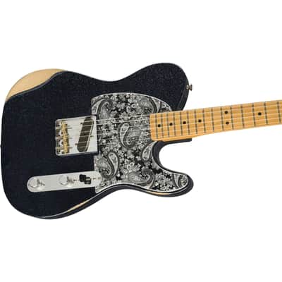 Fender Brad Paisley Signature Esquire Guitar - Black Sparkle image 2
