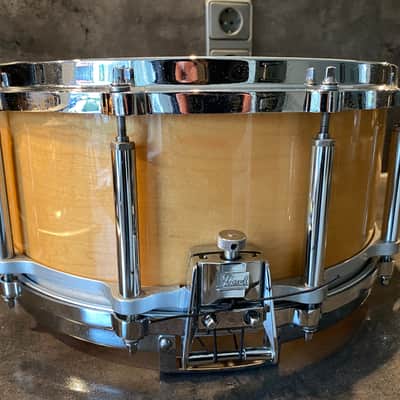 Pearl M-914D Freefloater snare 14x6.5” 90’s - Natural maple image 6