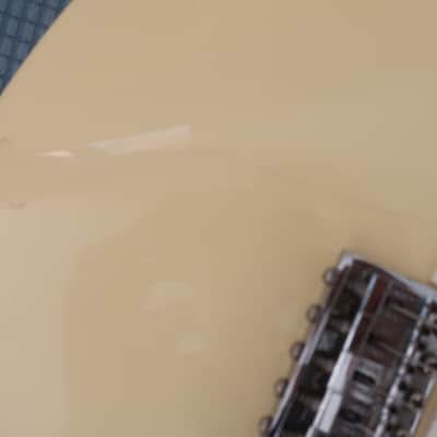 Vintage 1990s 1992 Squier by Fender Made in Korea MIK Standard Stratocaster Guitar White Cream image 14