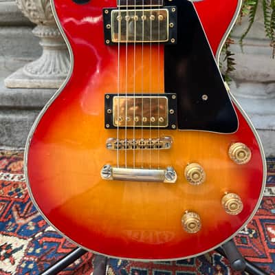 VINTAGE 1970’s MIJ “Lyle” Les Paul Custom Lawsuit Copy Electric Guitar~Cherry Sunburst ~      Matsumoku Factory Japan image 6