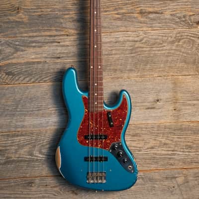 Used Fender 2023 Custom Shop 1964 Jazz Bass Relic - Ocean Turquoise w/OHSC image 2