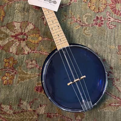 Gold Tone Banjo Uke Blue Acrylic Blue image 1