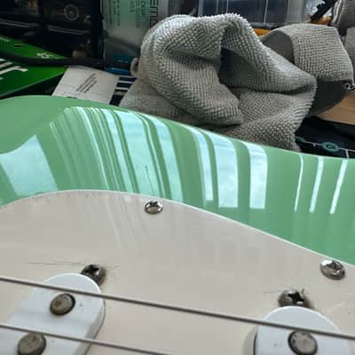 Video! Fender Partscaster Strat 2004 - Surf Green image 25