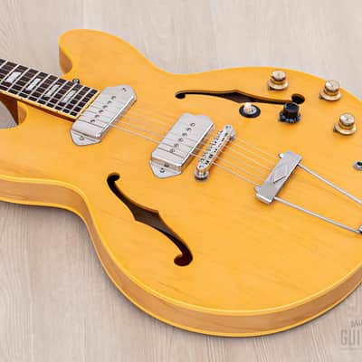 1996 Epiphone Revolution Casino Japan Limited Edition John Lennon Spec Natural w/ Case, Pre-Elitist Terada image 10