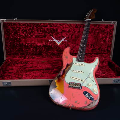 Fender Custom Shop Ltd. 60/63 Stratocaster NEW - Fiesta Red over Sunburst Heavy Relic image 15