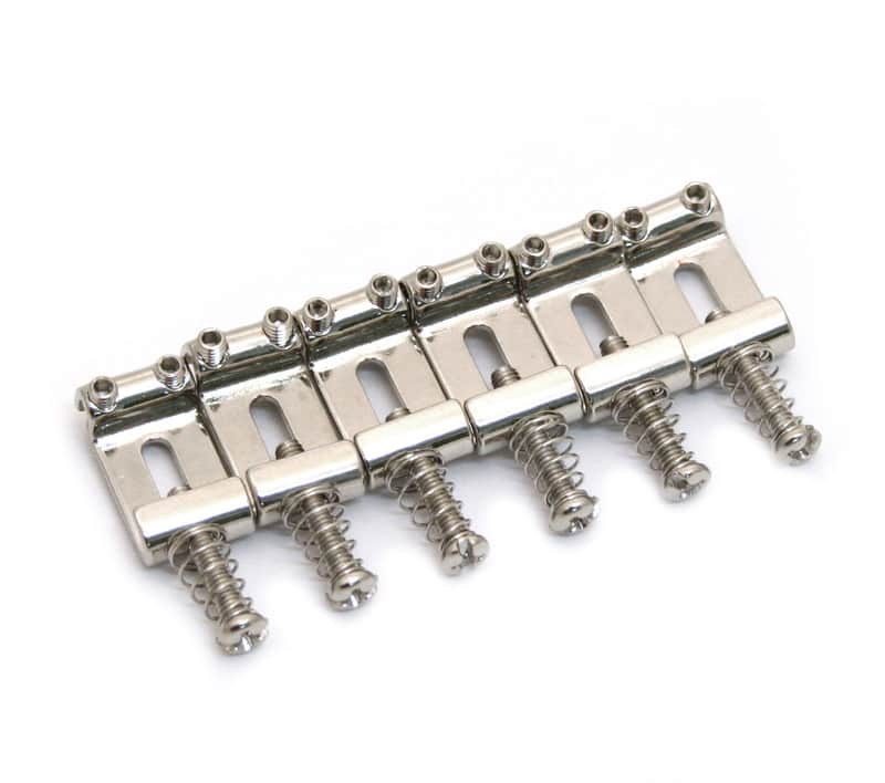 BP-0023-001 Vintage Style Stamped Bent Steel Guitar Bridge Saddles Stratocaster® image 1