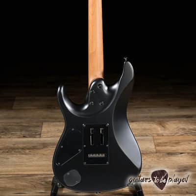 Ibanez AZ2402 Prestige HH Roasted Maple Neck Guitar w/ Case – Black Flat image 6