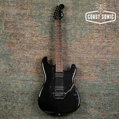 1985 Fender Boxer Series Stratocaster ST-555 All Black Made in Japan image 2