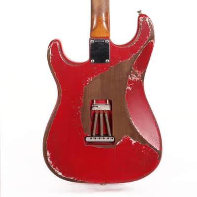 Fender Custom Shop 1962 Roasted Stratocaster Ultimate Relic Torino Red Masterbuilt Andy Hicks image 6
