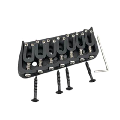 7-String Multi-Scale Guitar Bridge - Black (Fast Free US Shipping!) image 2