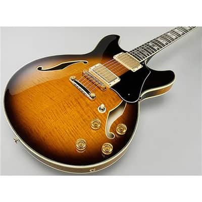 Ibanez John Scofield Signature JSM100 Hollow-Body Electric Guitar, Bound Ebony Fretboard, Vintage Sunburst image 3