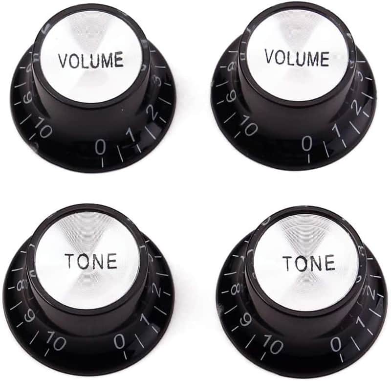 Black Guitar Knobs Electric Guitar Knob Guitar Volume Tone Knob Guitar Control Knob Fits Les Paul,Gibson,Stratocaster image 1