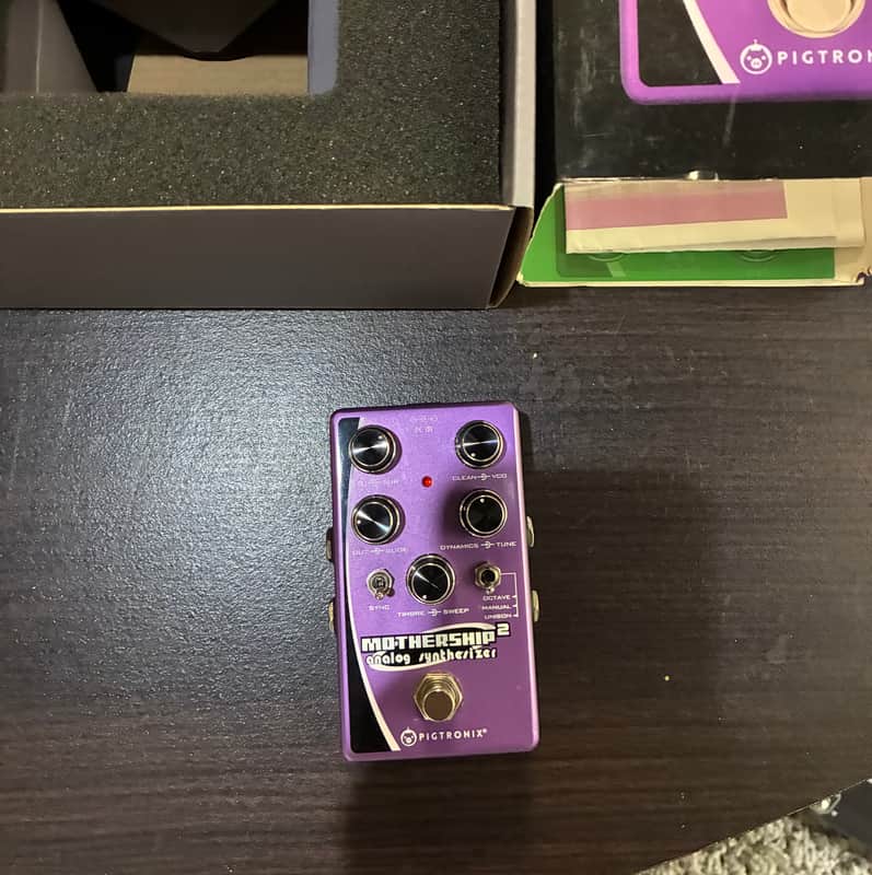 Pigtronix MS2 Mothership 2 Analog Synthesizer 2010s - Blue/Purple Graphic image 1