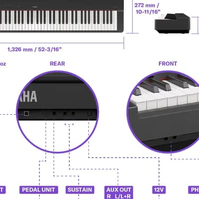 Yamaha P225 B Digital Piano image 4
