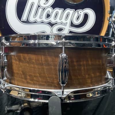 Tris Imboden's, Chicago, C & C Drum Company - 5x14" Custom Walnut Snare Drum, Immaculate 2010 SIGNED! image 13