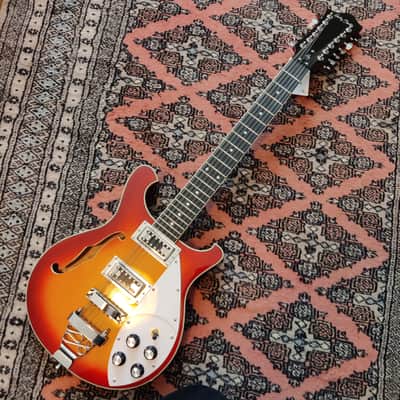 Harley Benton RB-6 12 String - Cherry Sunburst image 11