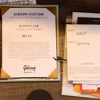 Unplayed! 2025 Gibson Custom Shop 1958 Reissue Les Paul Standard Electric Guitar Murphy Lab Light Aged Cherry Sunburst + COA OHSC image 12