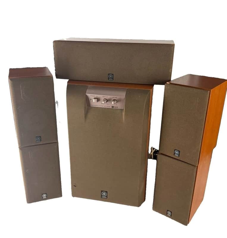 Rare Yamaha NS-10MMT 5.1 Surround System White Cone + YST-SW45 Sub — NS-10 Grammy Legacy image 1