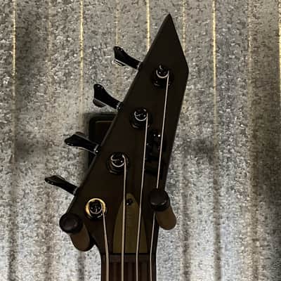 ESP LTD M-4 Black Metal Black Satin 4 String Bass LM4BKMBLKS1 #2076 Used image 3