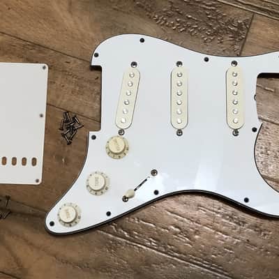 1994 Fender Japan Vintage 62 Reissue Stratocaster Pickups and Pickguard Complete image 1
