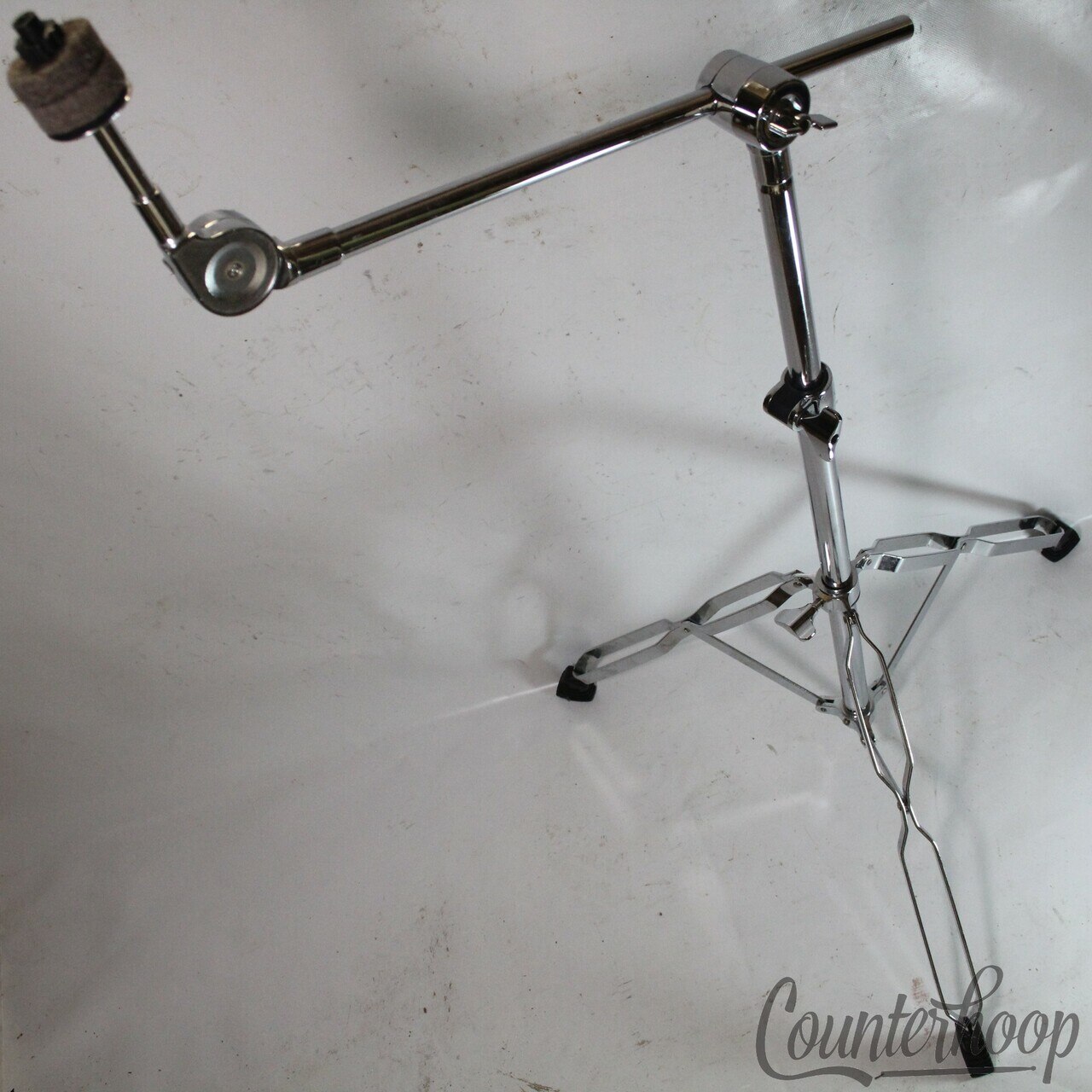 ddrum Boom Cymbal Stand Double-Braced Heavy Duty Tripod Chrome Crash/Ride — main photograph