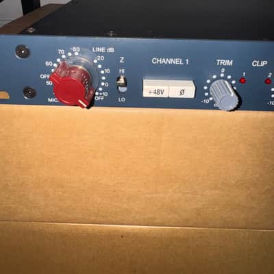 AMS Neve 1073DPA Dual Channel Mic Preamp 2010s - Blue image 2