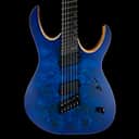 Mayones Duvell Elite VF 6 - Infinite Blue Satin - Fanned Fret - Multiscale