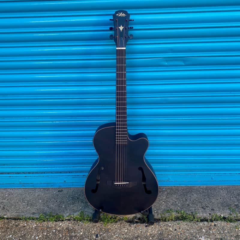 Aria FET-F2 Electro Acoustic Guitar Inc. Gig Bag Black | Reverb