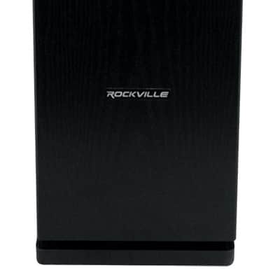 (2) Rockville RockTower 68B Black Home Audio Tower Speakers Passive 8 Ohm image 3