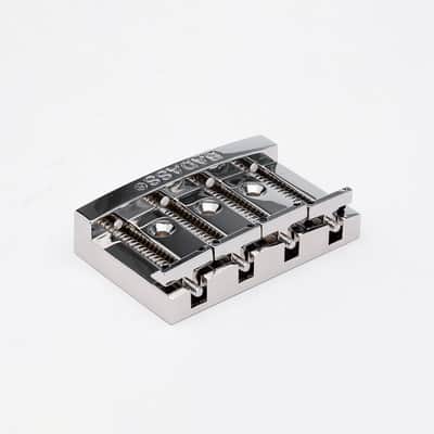 Leo Quan® Badass I™ Bass Bridge, 4 String-Chrome image 1