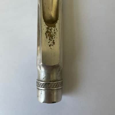 Vintage Selmer C** Long Shank Metal Alto Saxophone Mouthpiece with Selmer Ligature and Cap image 3