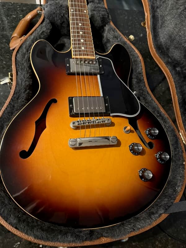 Gibson ES-339 with Dot Inlays 2014 - Antique Vintage Sunburst & Gibson Case image 1