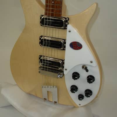 2025 Rickenbacker 350V63 "Liverpool" Vintage Reissue Semi-Hollow Electric Guitar, MapleGlo w/ Case image 4