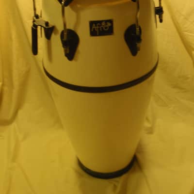 Afro Conga Drum - Fiberglass - Made in Thailand  White image 1