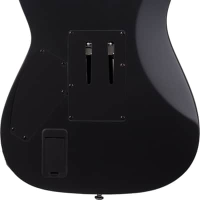 Schecter C-1 Ernie C Signature Body Count Electric Guitar, Ebony Fingerboard, Satin Black Reign image 3