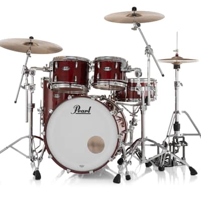 Pearl Masters Maple MM6 4-Piece Drum Shell Pack - 22/16/12/10 Natural Cherry image 4