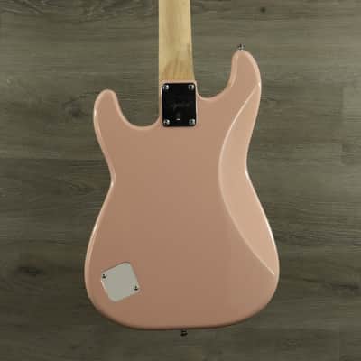 Squier Mini Stratocaster with Laurel Fretboard Shell Pink image 5