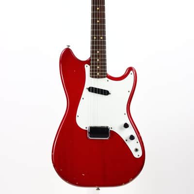 1964 Fender Musicmaster RARE Cherry Red | Pre-CBS duo sonic vintage image 5