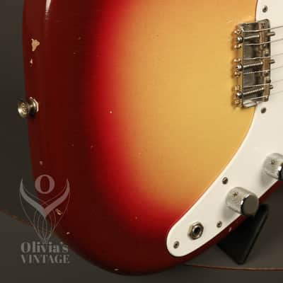 original 1962 Fender Duo-Sonic SLAB BOARD Shaded Sunburst/Maroonburst HANG TAG! image 10