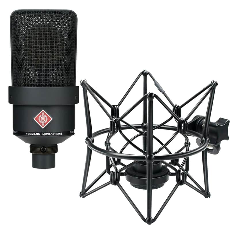 Neumann TLM 103 Condenser Microphone (Black), Suuntok Mic Shockmount Bundle image 1