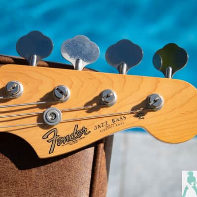 Fender 2023 Collection Made in Japan Traditional '60s Jazz Bass® - Aged Sherwood Green Metallic - Pro Set Up w Perfect Frets/Action/Intonation! image 2