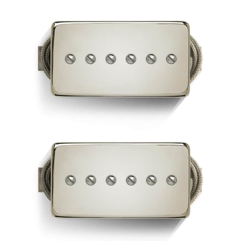 Bare Knuckle Blue Note HSP90 Humbucker Size P90 Pickup Set - Nickel image 1